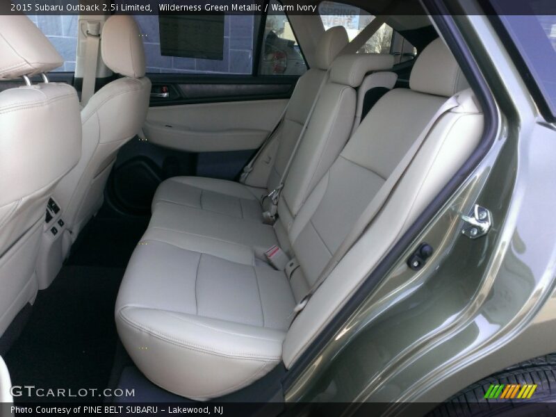 Rear Seat of 2015 Outback 2.5i Limited