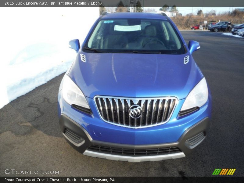 Brilliant Blue Metallic / Ebony 2015 Buick Encore AWD
