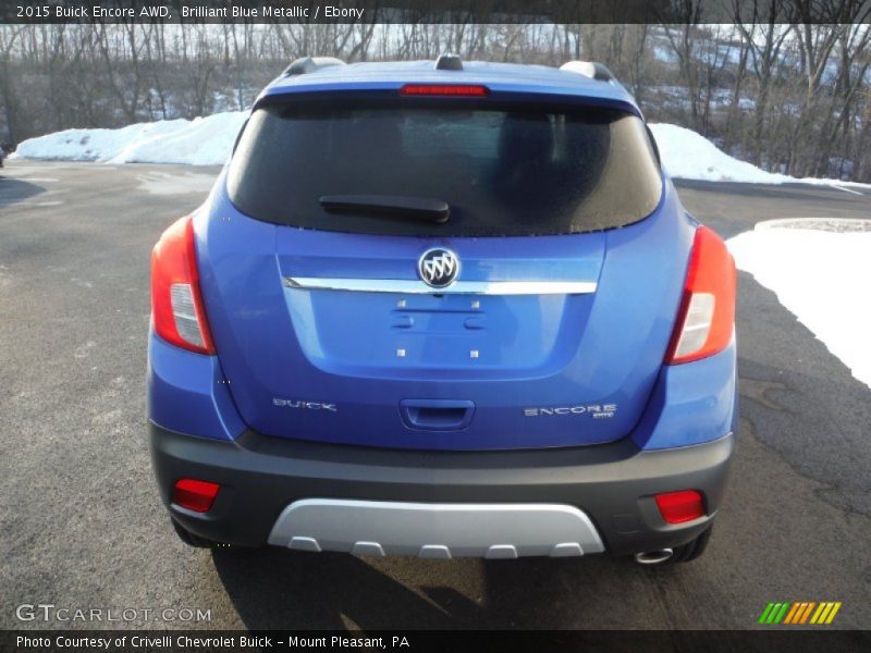 Brilliant Blue Metallic / Ebony 2015 Buick Encore AWD