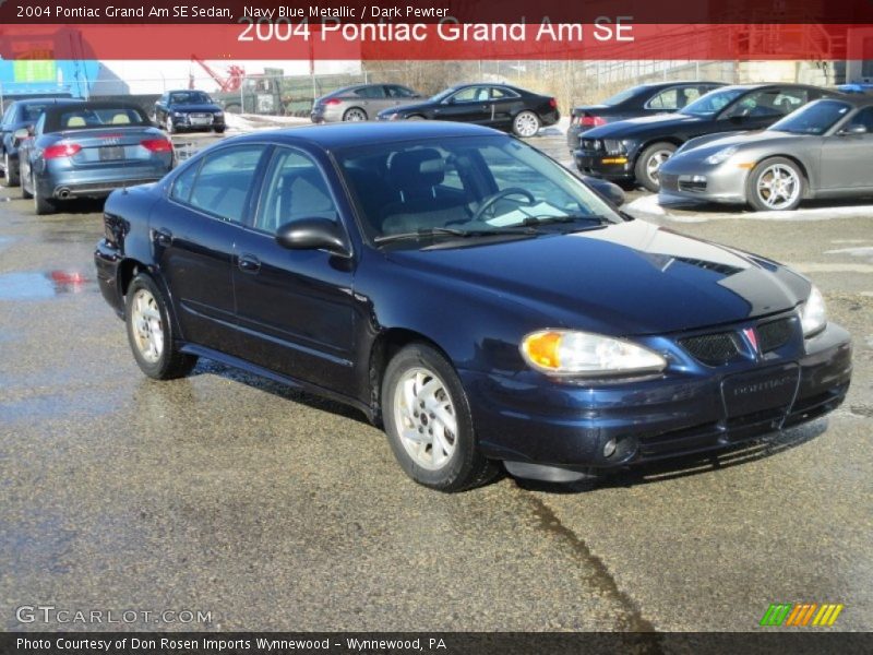 Navy Blue Metallic / Dark Pewter 2004 Pontiac Grand Am SE Sedan