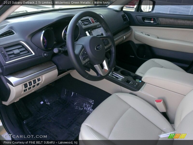Warm Ivory Interior - 2015 Outback 2.5i Limited 