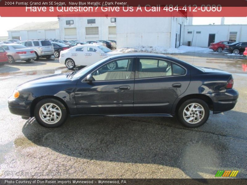 Navy Blue Metallic / Dark Pewter 2004 Pontiac Grand Am SE Sedan