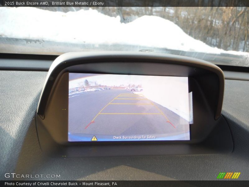 Brilliant Blue Metallic / Ebony 2015 Buick Encore AWD