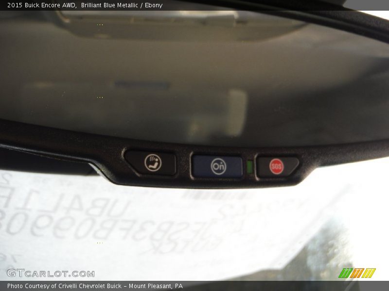 Brilliant Blue Metallic / Ebony 2015 Buick Encore AWD