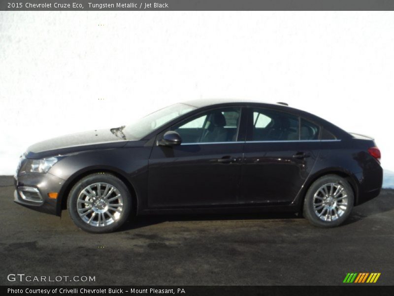 Tungsten Metallic / Jet Black 2015 Chevrolet Cruze Eco
