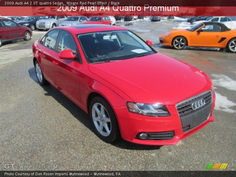 Misano Red Pearl Effect / Black 2009 Audi A4 2.0T quattro Sedan