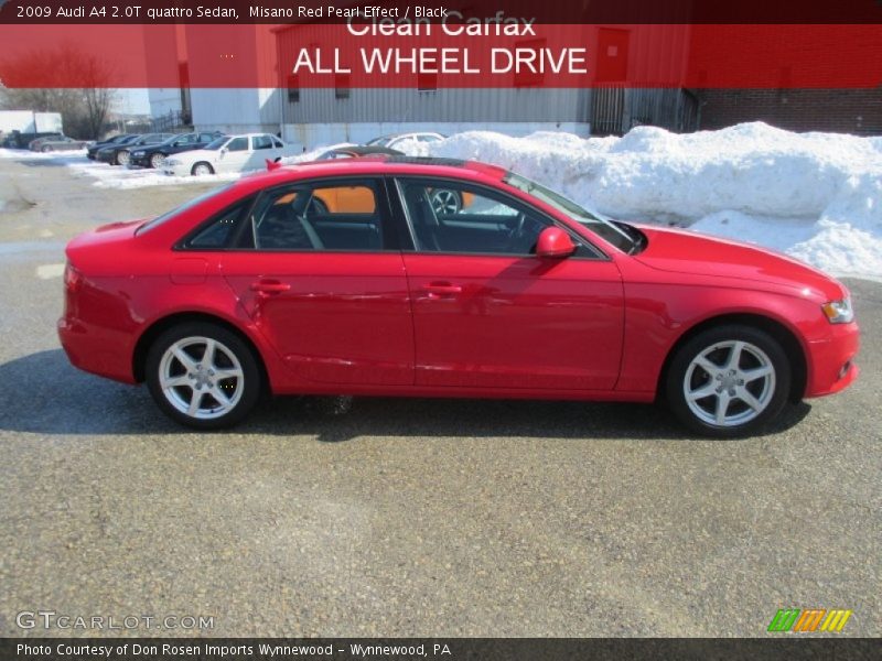 Misano Red Pearl Effect / Black 2009 Audi A4 2.0T quattro Sedan