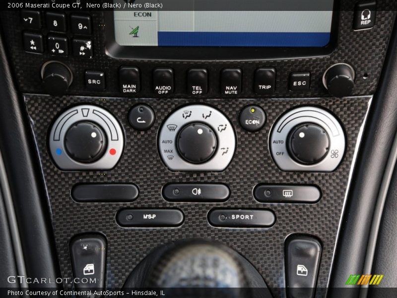 Controls of 2006 Coupe GT