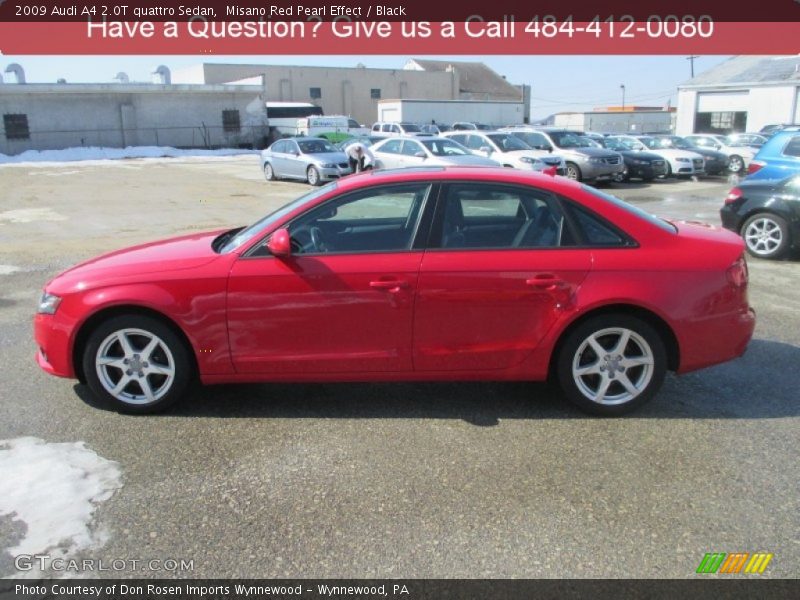 Misano Red Pearl Effect / Black 2009 Audi A4 2.0T quattro Sedan