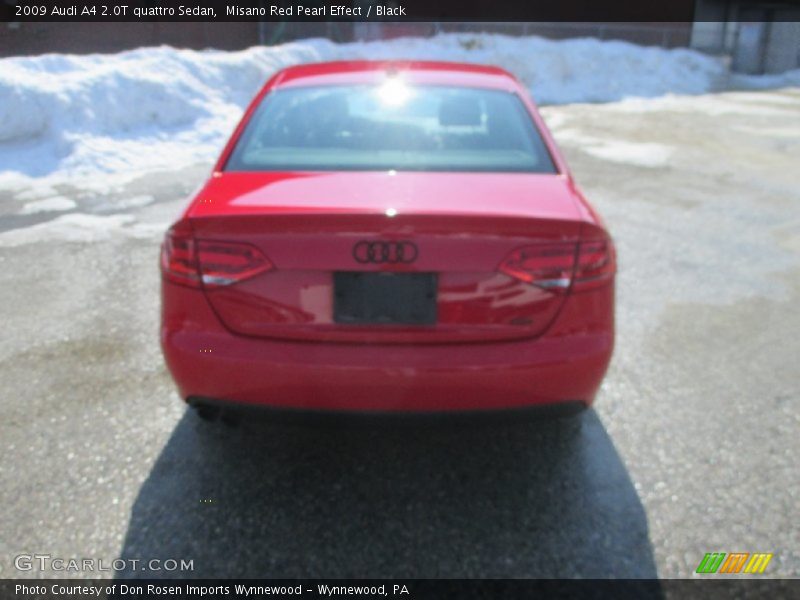 Misano Red Pearl Effect / Black 2009 Audi A4 2.0T quattro Sedan