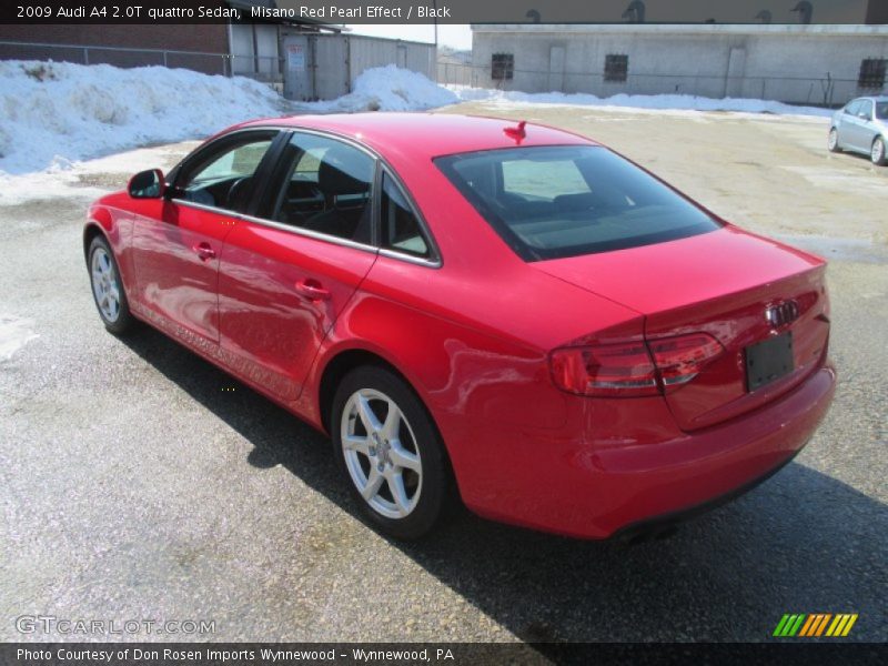 Misano Red Pearl Effect / Black 2009 Audi A4 2.0T quattro Sedan