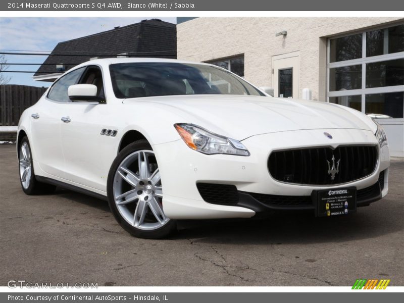 Bianco (White) / Sabbia 2014 Maserati Quattroporte S Q4 AWD