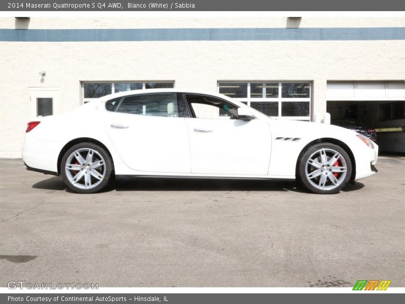 Bianco (White) / Sabbia 2014 Maserati Quattroporte S Q4 AWD
