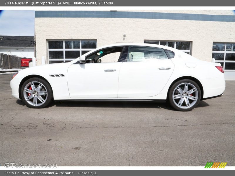 Bianco (White) / Sabbia 2014 Maserati Quattroporte S Q4 AWD