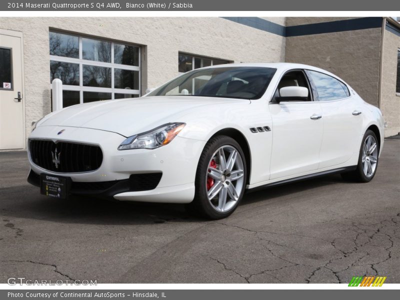 Bianco (White) / Sabbia 2014 Maserati Quattroporte S Q4 AWD