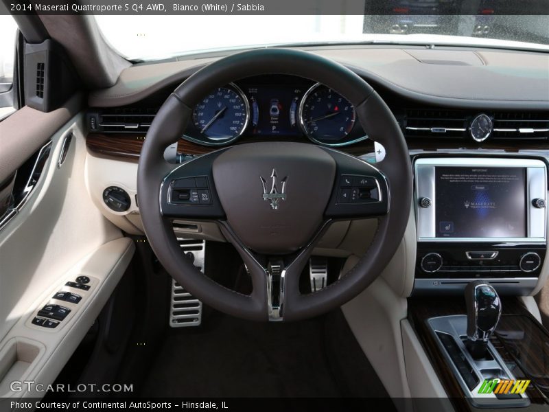 Bianco (White) / Sabbia 2014 Maserati Quattroporte S Q4 AWD