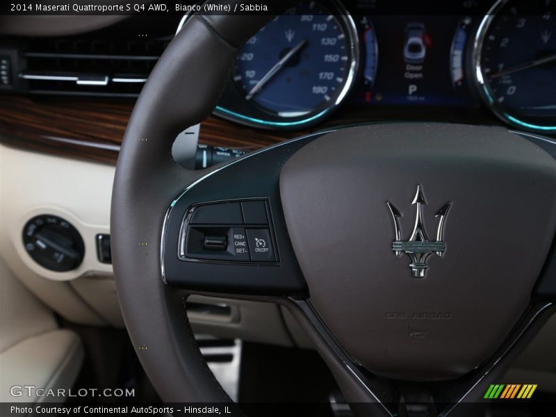 Bianco (White) / Sabbia 2014 Maserati Quattroporte S Q4 AWD