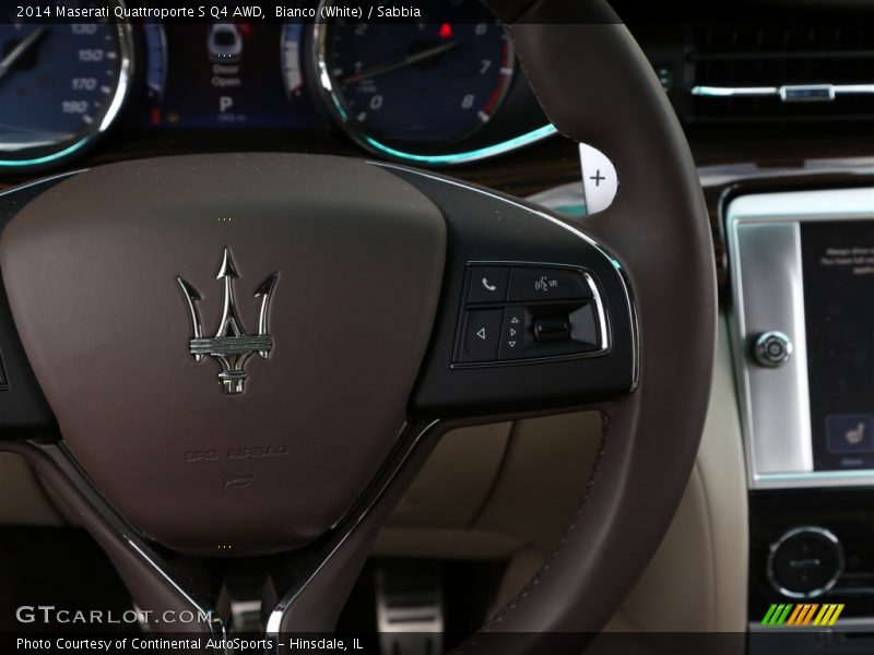 Bianco (White) / Sabbia 2014 Maserati Quattroporte S Q4 AWD