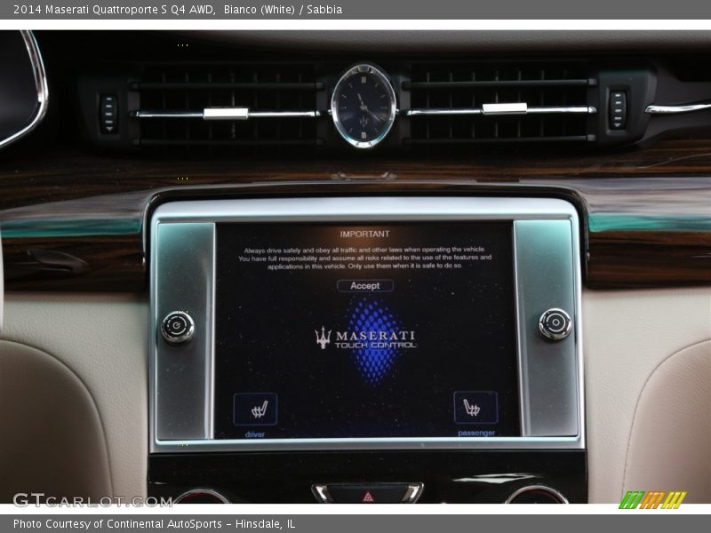 Bianco (White) / Sabbia 2014 Maserati Quattroporte S Q4 AWD