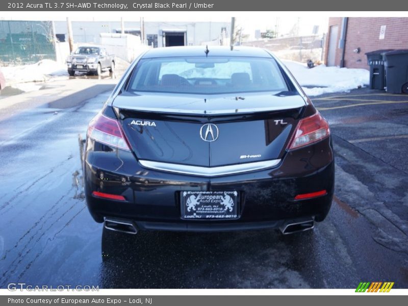 Crystal Black Pearl / Umber 2012 Acura TL 3.7 SH-AWD Technology