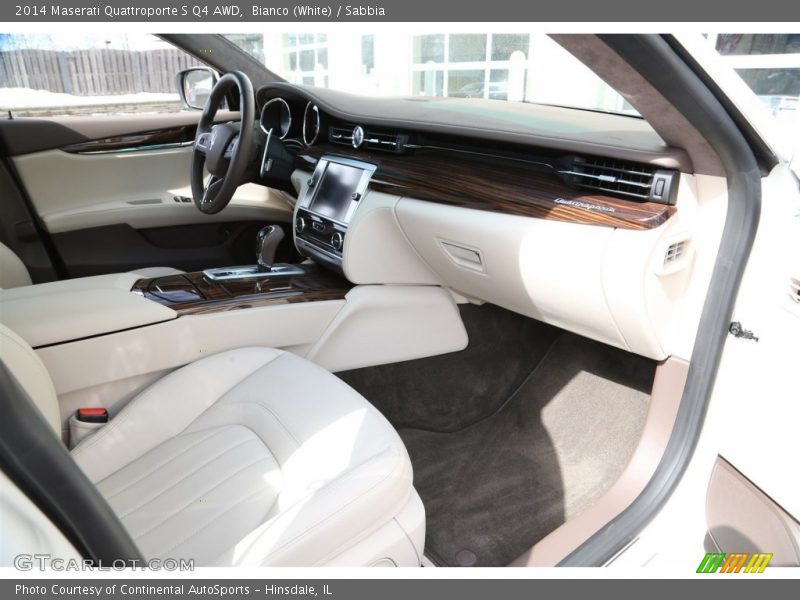 Bianco (White) / Sabbia 2014 Maserati Quattroporte S Q4 AWD