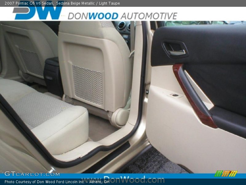 Sedona Beige Metallic / Light Taupe 2007 Pontiac G6 V6 Sedan