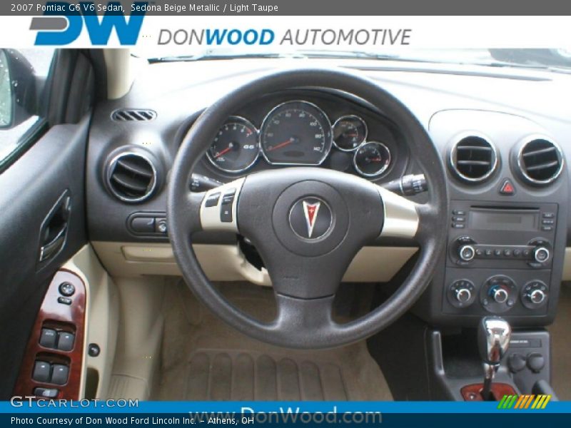 Sedona Beige Metallic / Light Taupe 2007 Pontiac G6 V6 Sedan