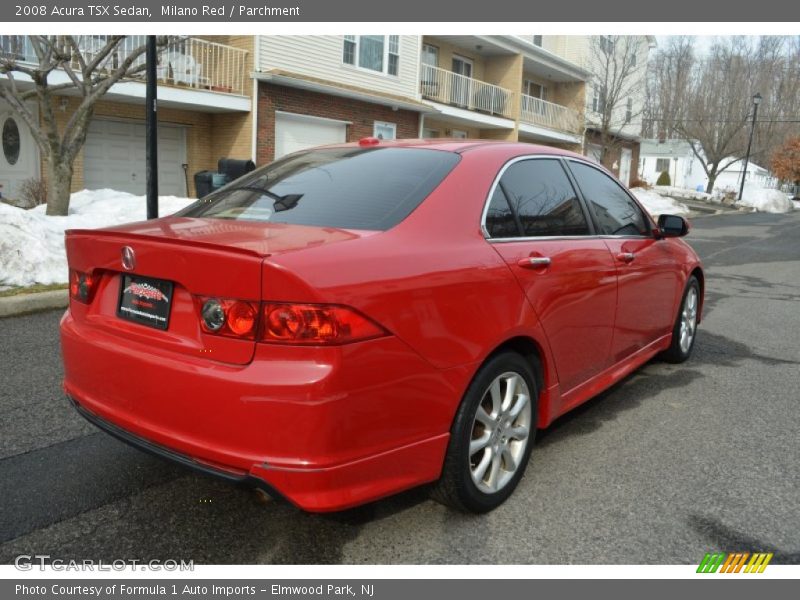Milano Red / Parchment 2008 Acura TSX Sedan