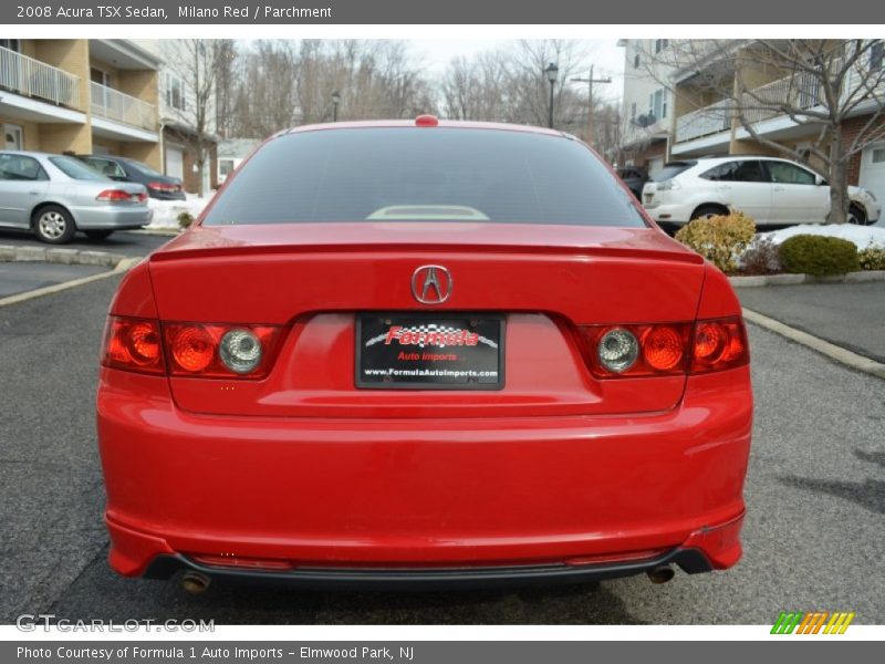 Milano Red / Parchment 2008 Acura TSX Sedan