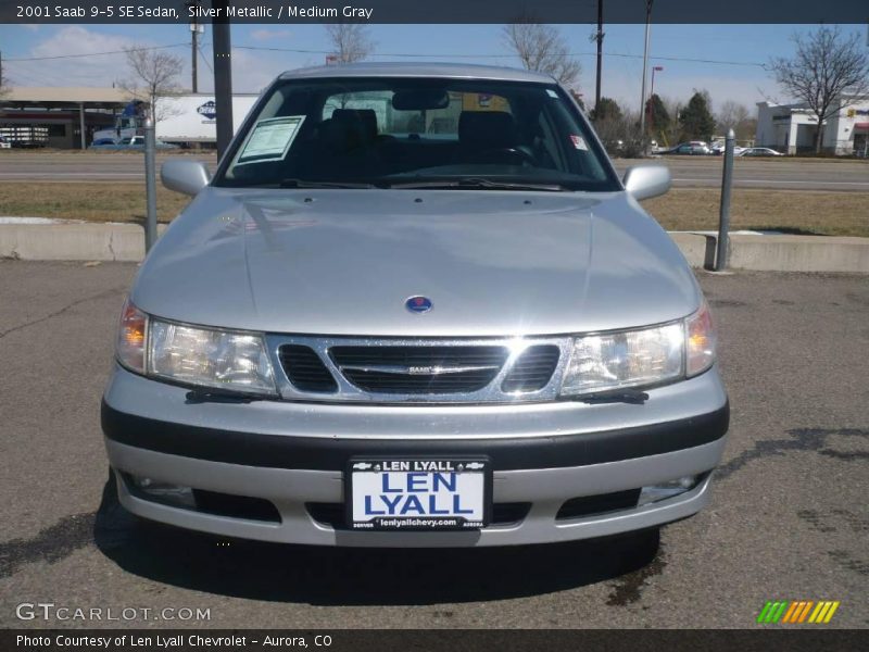 Silver Metallic / Medium Gray 2001 Saab 9-5 SE Sedan