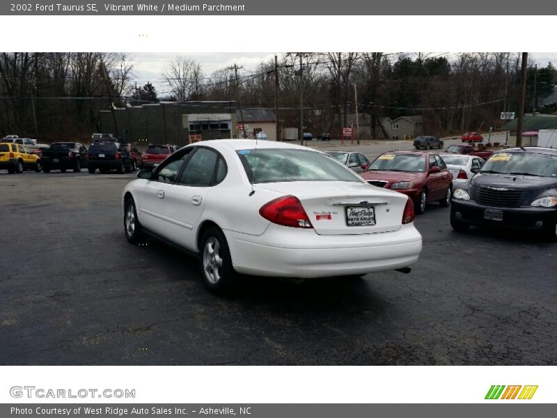 Vibrant White / Medium Parchment 2002 Ford Taurus SE