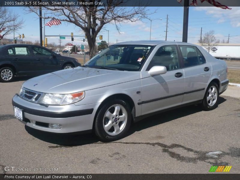 Silver Metallic / Medium Gray 2001 Saab 9-5 SE Sedan