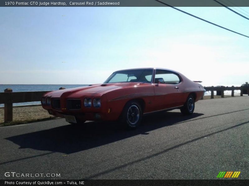 Carousel Red / Saddlewood 1970 Pontiac GTO Judge Hardtop