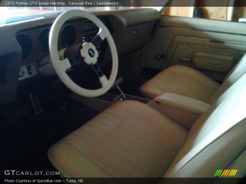 Carousel Red / Saddlewood 1970 Pontiac GTO Judge Hardtop