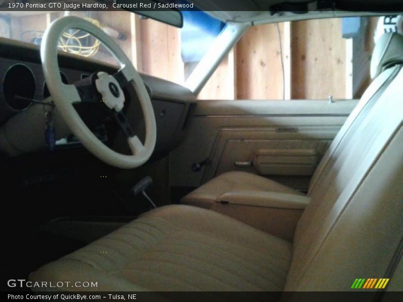 Carousel Red / Saddlewood 1970 Pontiac GTO Judge Hardtop