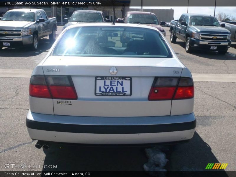 Silver Metallic / Medium Gray 2001 Saab 9-5 SE Sedan