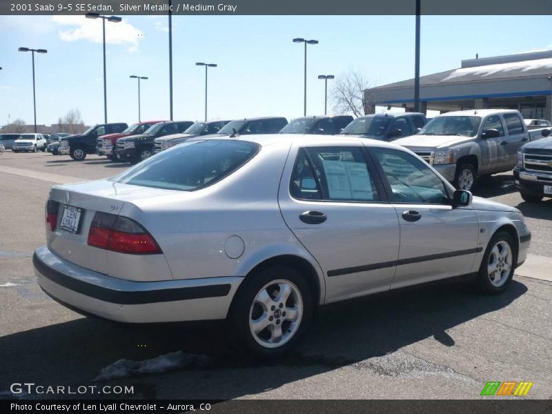 Silver Metallic / Medium Gray 2001 Saab 9-5 SE Sedan