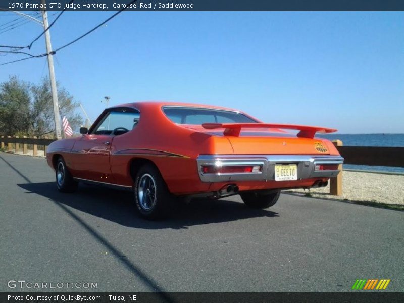 Carousel Red / Saddlewood 1970 Pontiac GTO Judge Hardtop