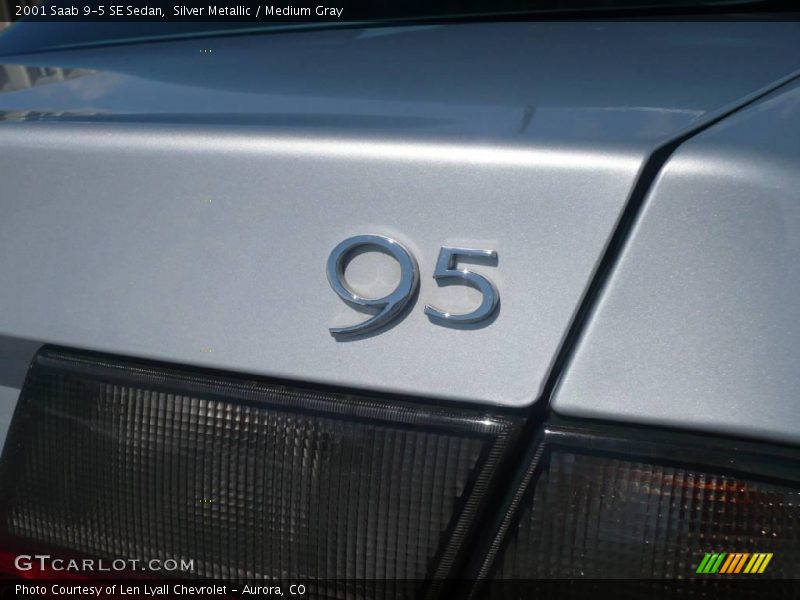 Silver Metallic / Medium Gray 2001 Saab 9-5 SE Sedan