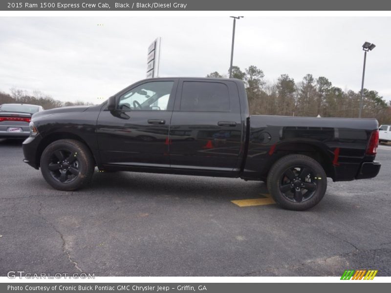 Black / Black/Diesel Gray 2015 Ram 1500 Express Crew Cab