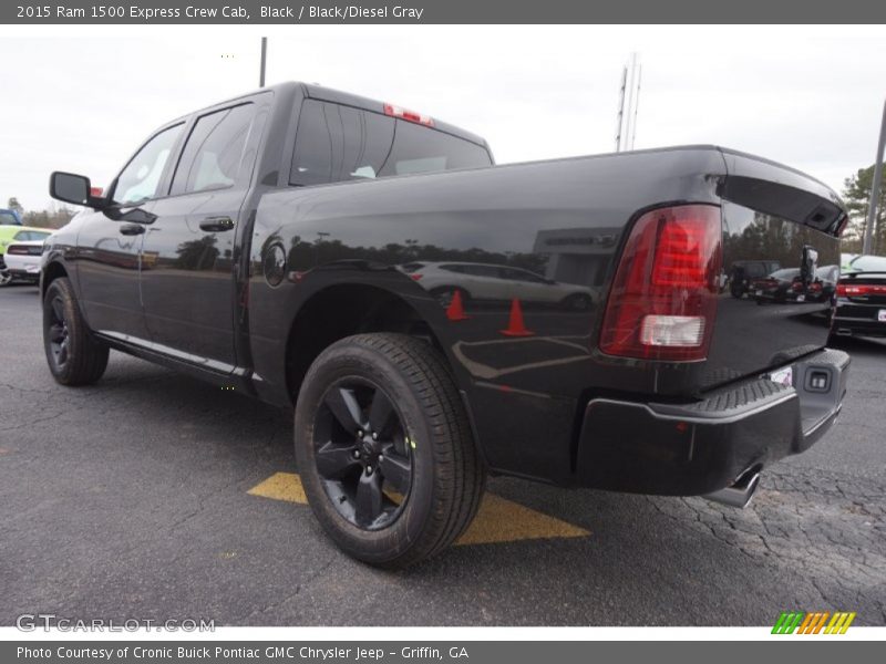 Black / Black/Diesel Gray 2015 Ram 1500 Express Crew Cab