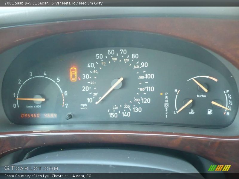 Silver Metallic / Medium Gray 2001 Saab 9-5 SE Sedan