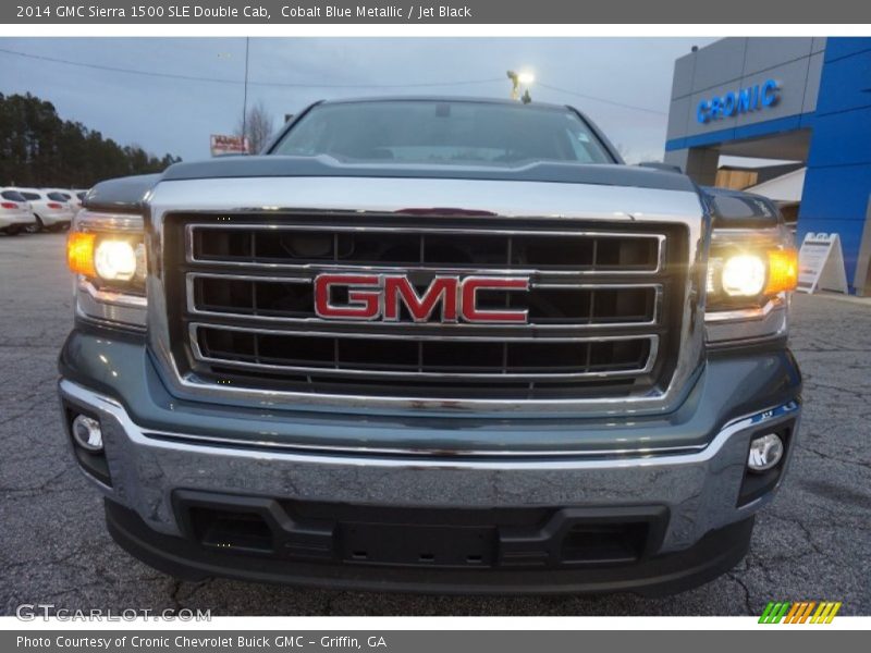 Cobalt Blue Metallic / Jet Black 2014 GMC Sierra 1500 SLE Double Cab