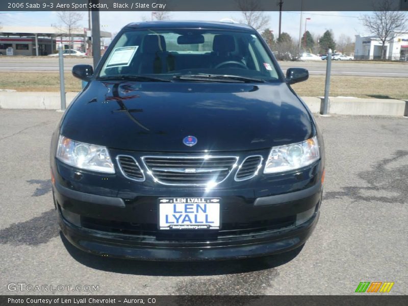 Black / Slate Gray 2006 Saab 9-3 Aero Sport Sedan
