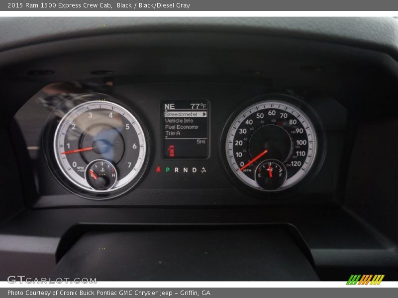 Black / Black/Diesel Gray 2015 Ram 1500 Express Crew Cab