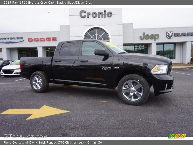 Black / Black/Diesel Gray 2015 Ram 1500 Express Crew Cab