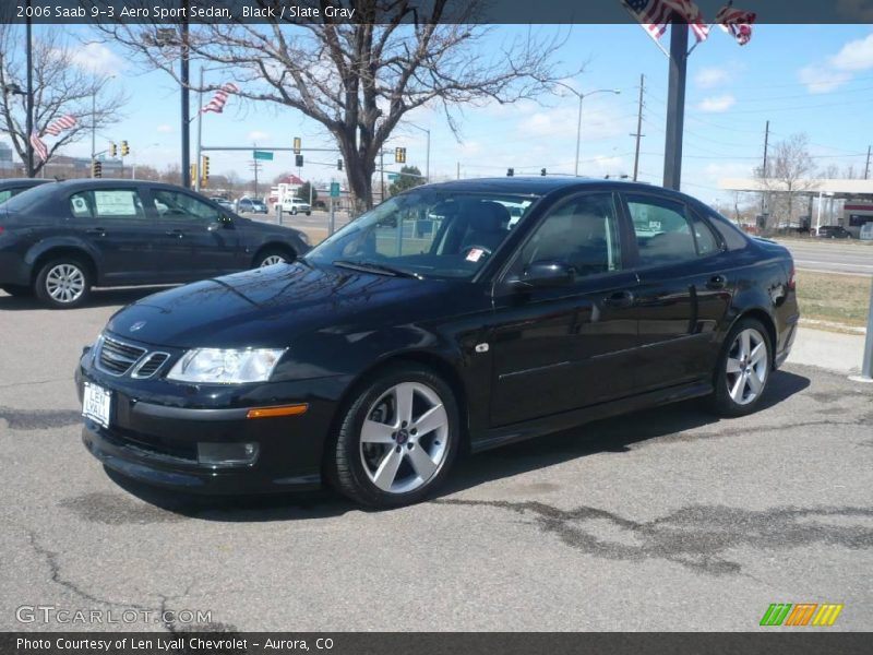 Black / Slate Gray 2006 Saab 9-3 Aero Sport Sedan