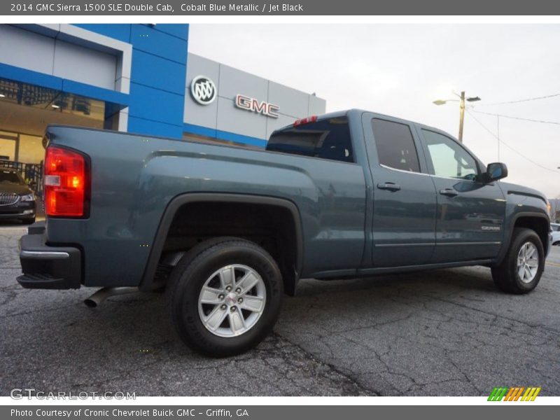 Cobalt Blue Metallic / Jet Black 2014 GMC Sierra 1500 SLE Double Cab