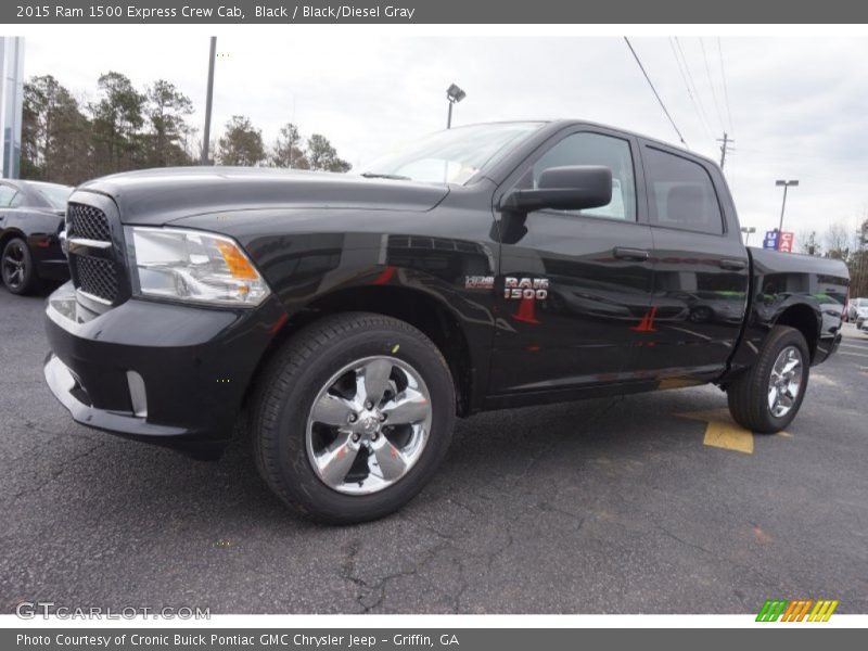 Black / Black/Diesel Gray 2015 Ram 1500 Express Crew Cab
