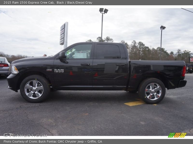 Black / Black/Diesel Gray 2015 Ram 1500 Express Crew Cab